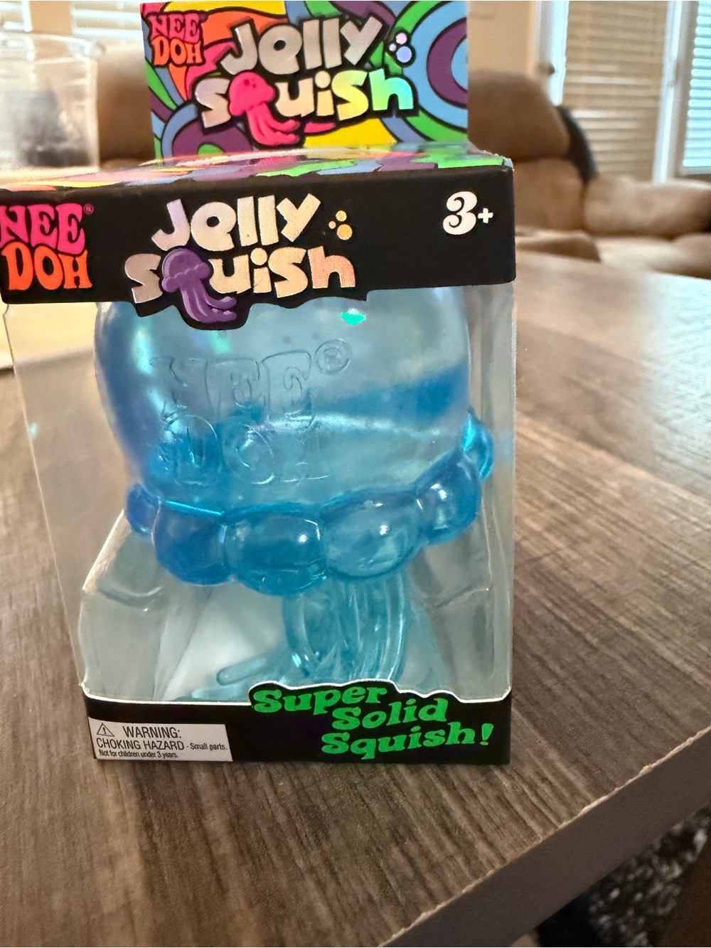 Jelly Squish Super Solid Squish Blue Kids Toy by